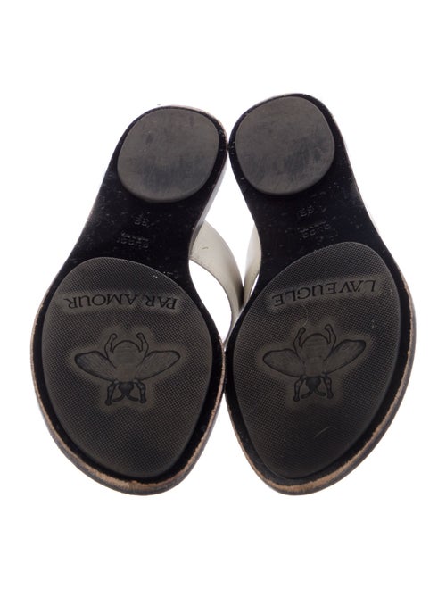 Gucci Running GG Logo Leather Slides