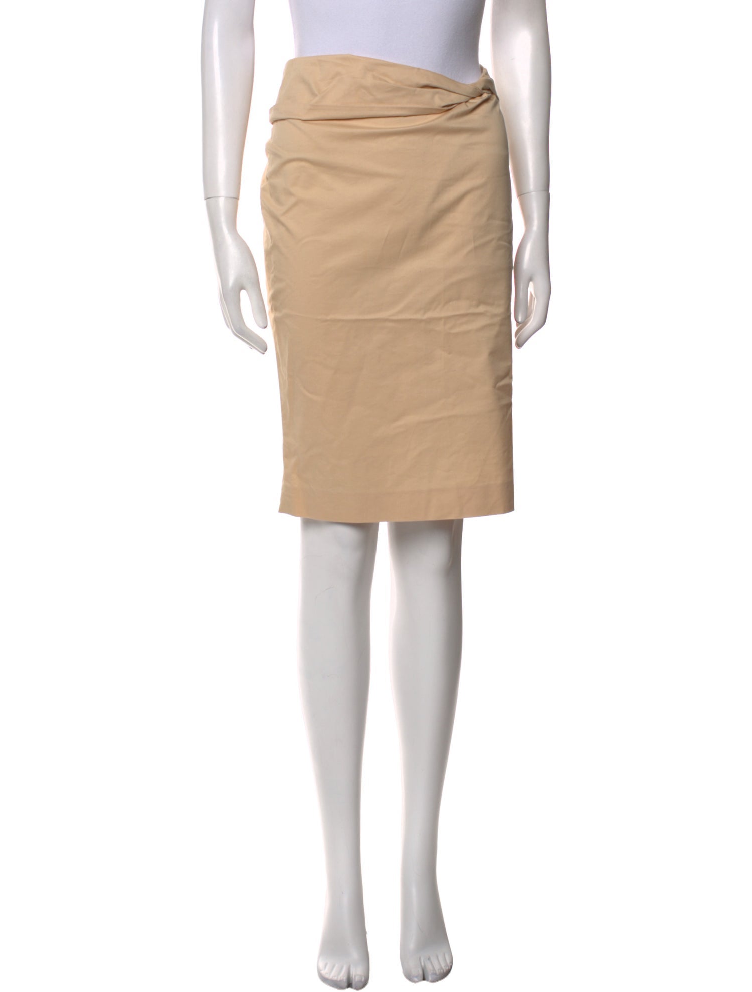 Gucci Pleated Accents Knee-Length Skirt