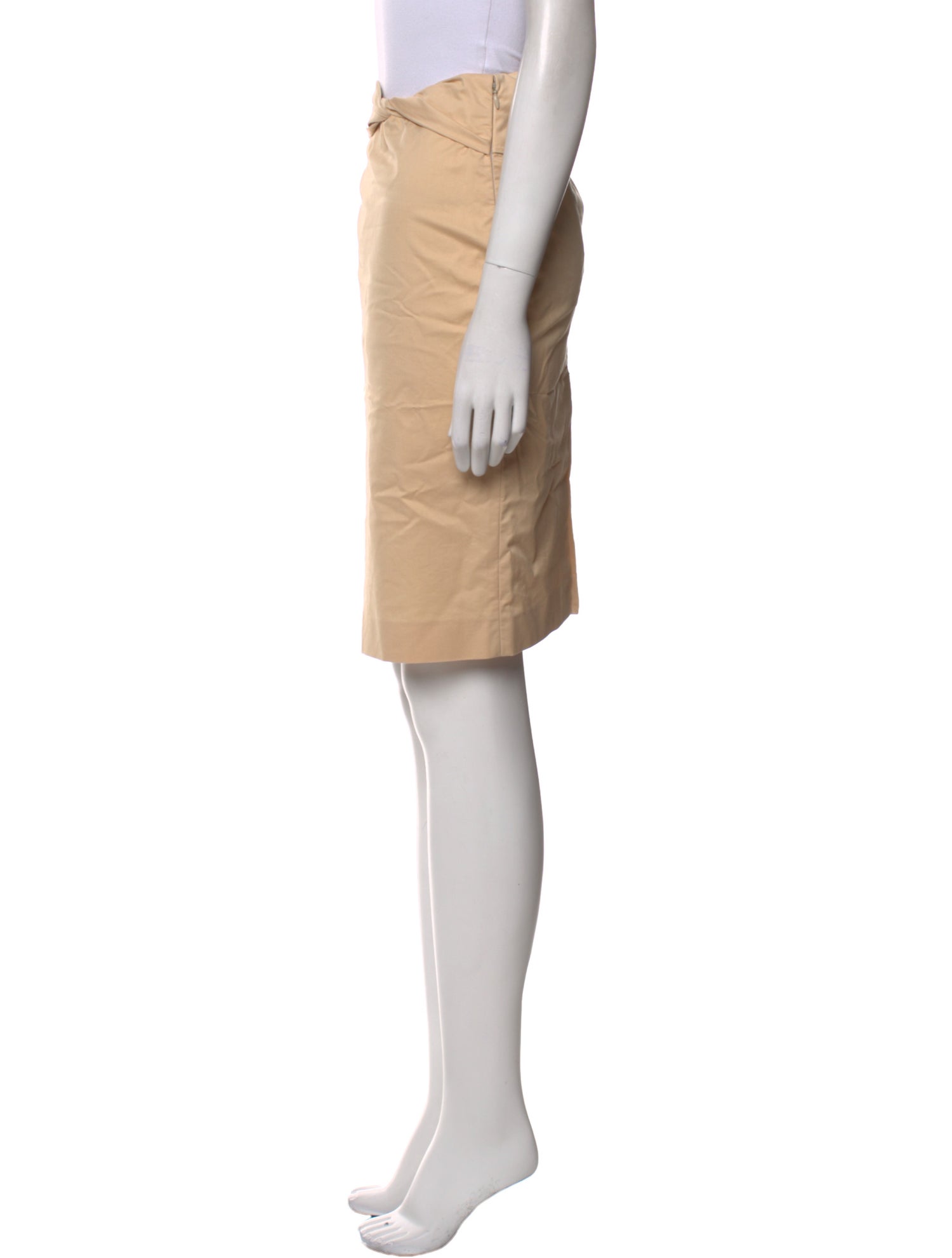 Gucci Pleated Accents Knee-Length Skirt