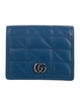 Gucci GG Marmont Card Case Double G Logo Compact Wallet