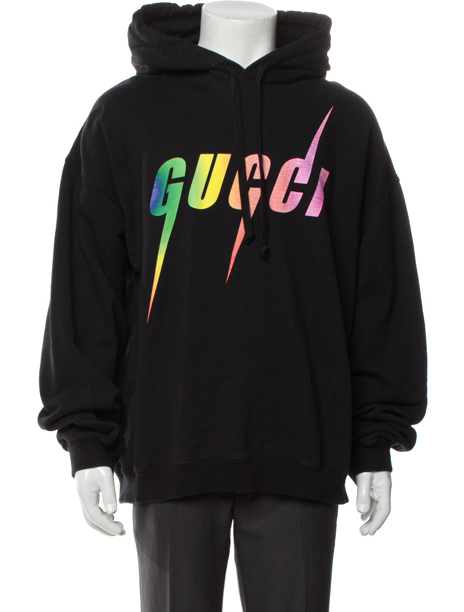 Gucci Graphic Print Crew Neck Hoodie
