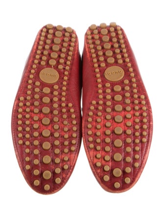 Gucci Sylvie Web Accent Leather Drivers