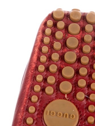 Gucci Sylvie Web Accent Leather Drivers