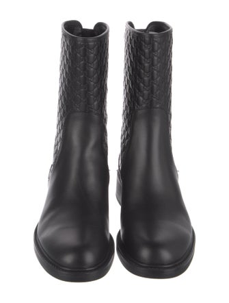 Gucci Microguccissima Pattern Leather Boots