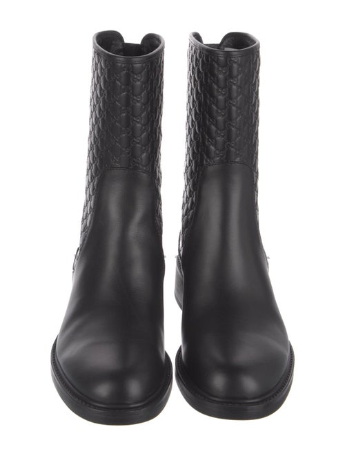 Gucci Microguccissima Pattern Leather Boots