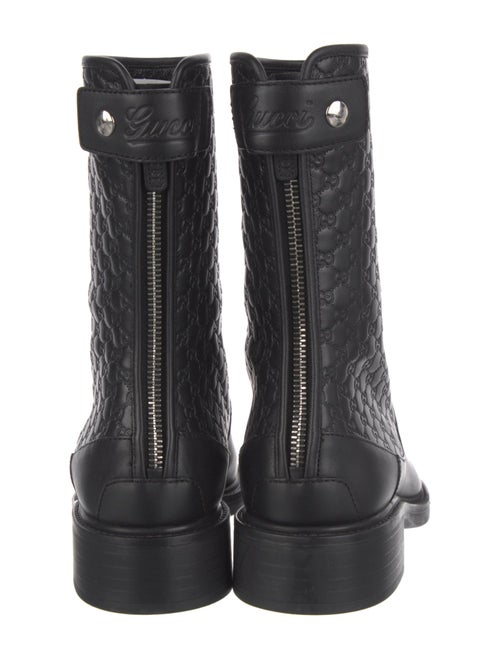 Gucci Microguccissima Pattern Leather Boots