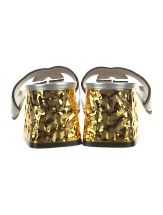 Gucci Interlocking G Logo Leather Slides