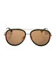 Gucci Web Accent Aviator Sunglasses