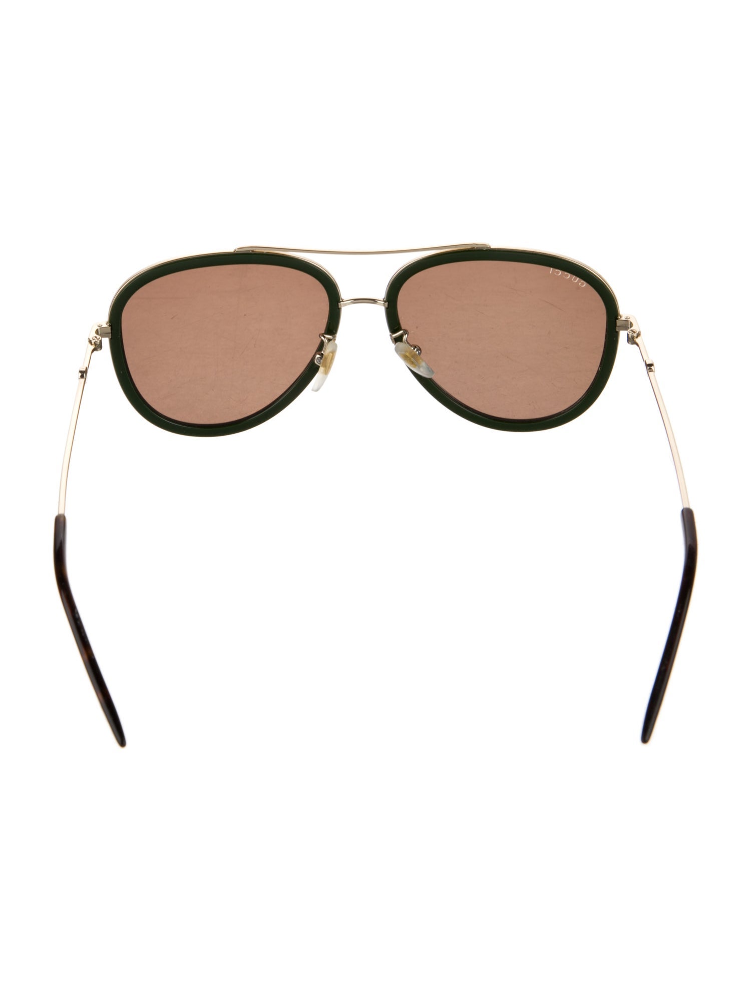 Gucci Web Accent Aviator Sunglasses