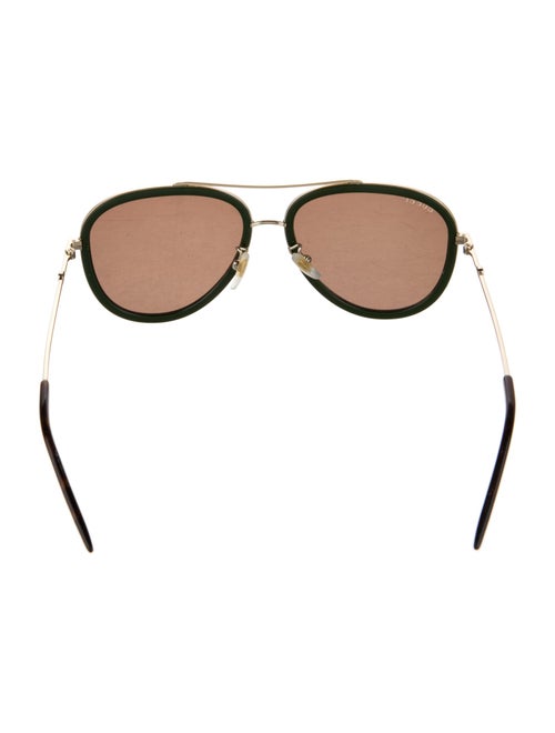 Gucci Web Accent Aviator Sunglasses