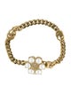 Gucci Faux Pearl Double G Logo Link Bracelet