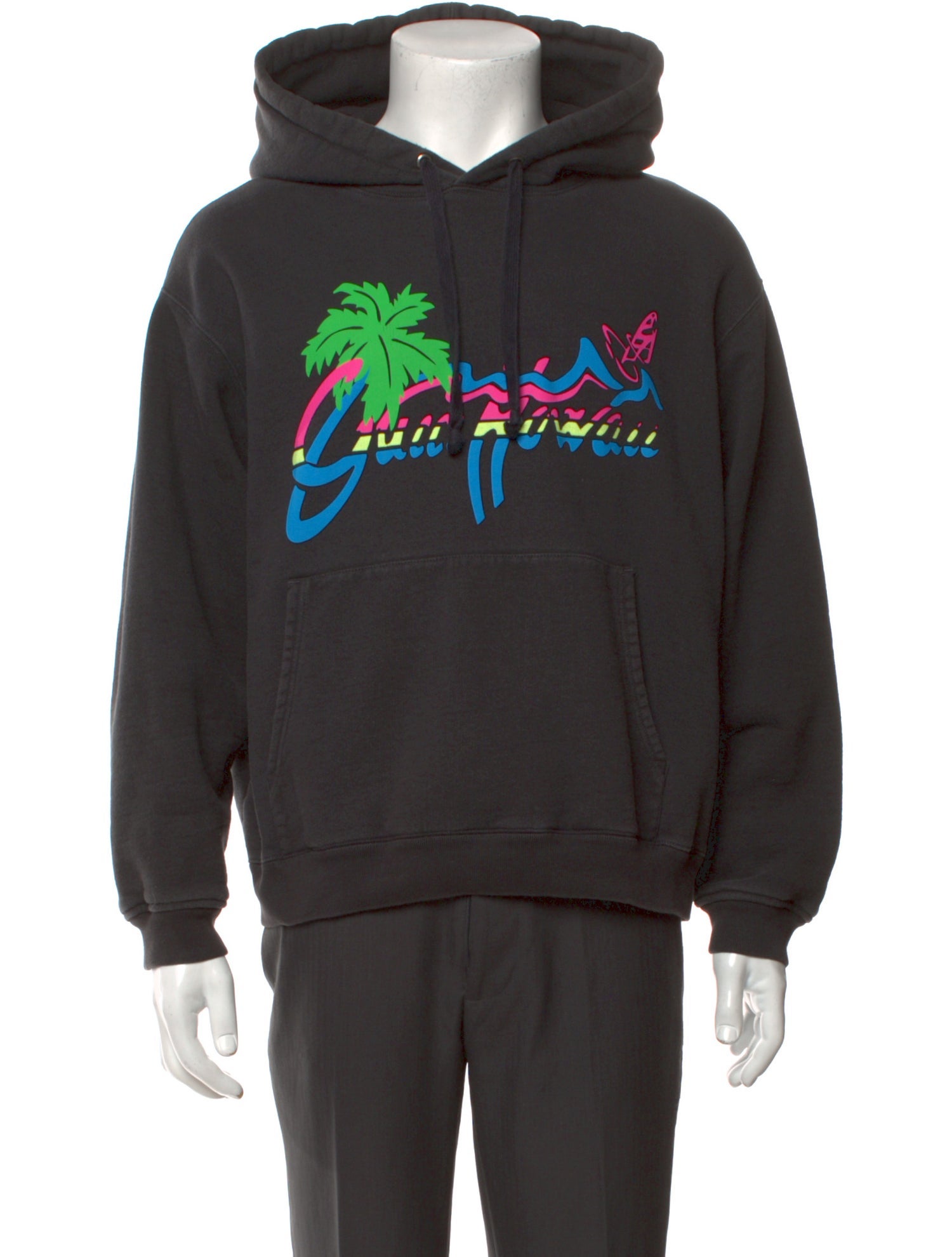 Gucci Graphic Print Crew Neck Hoodie