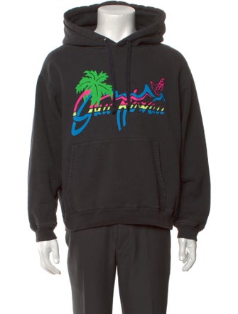 Gucci Graphic Print Crew Neck Hoodie