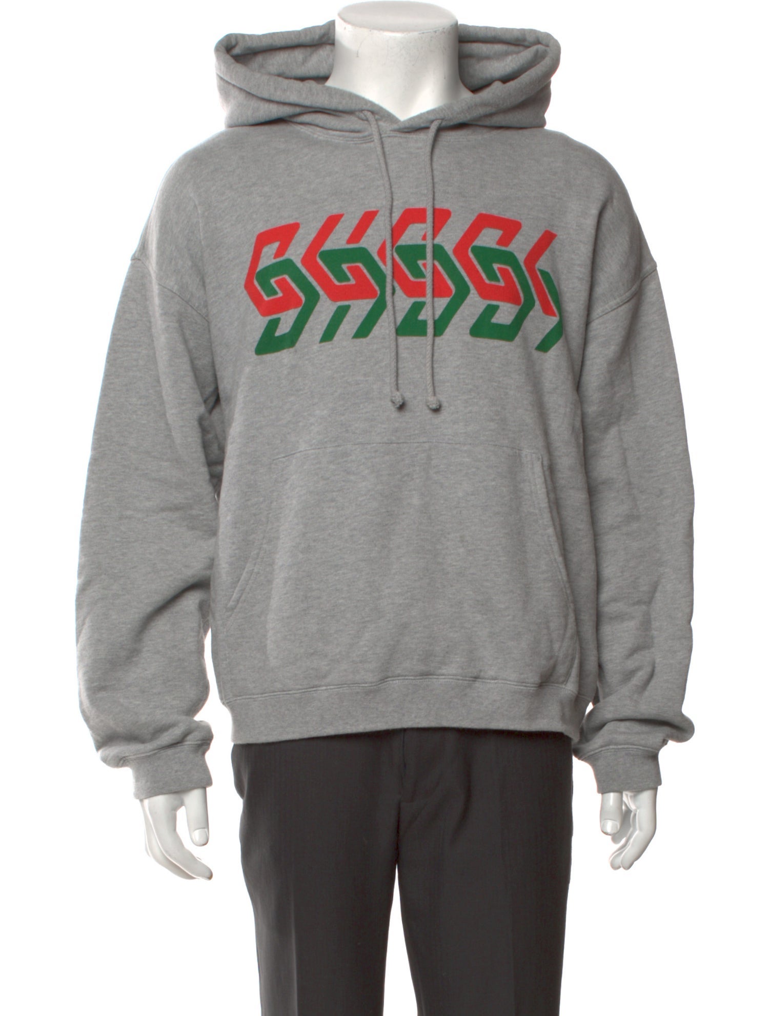 Gucci Graphic Print Crew Neck Hoodie