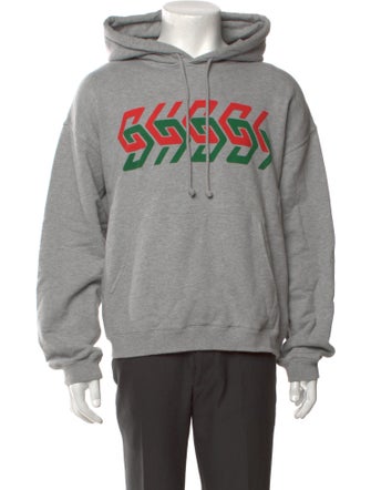 Gucci Graphic Print Crew Neck Hoodie