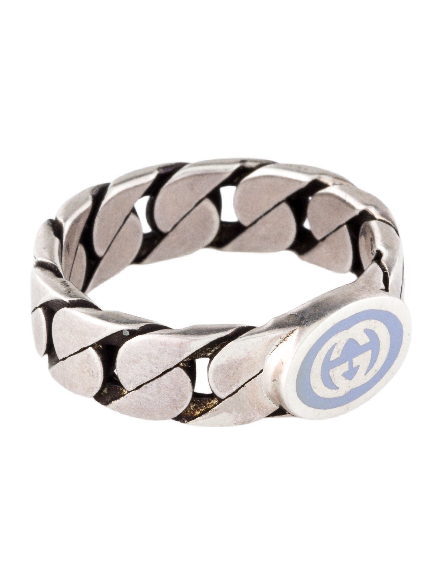 Gucci Enamel Interlocking G Band