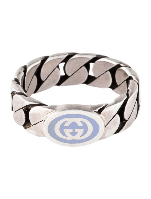 Gucci Enamel Interlocking G Band