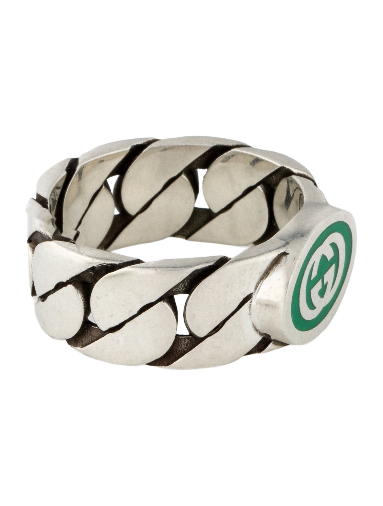 Gucci Enamel Interlocking G Band