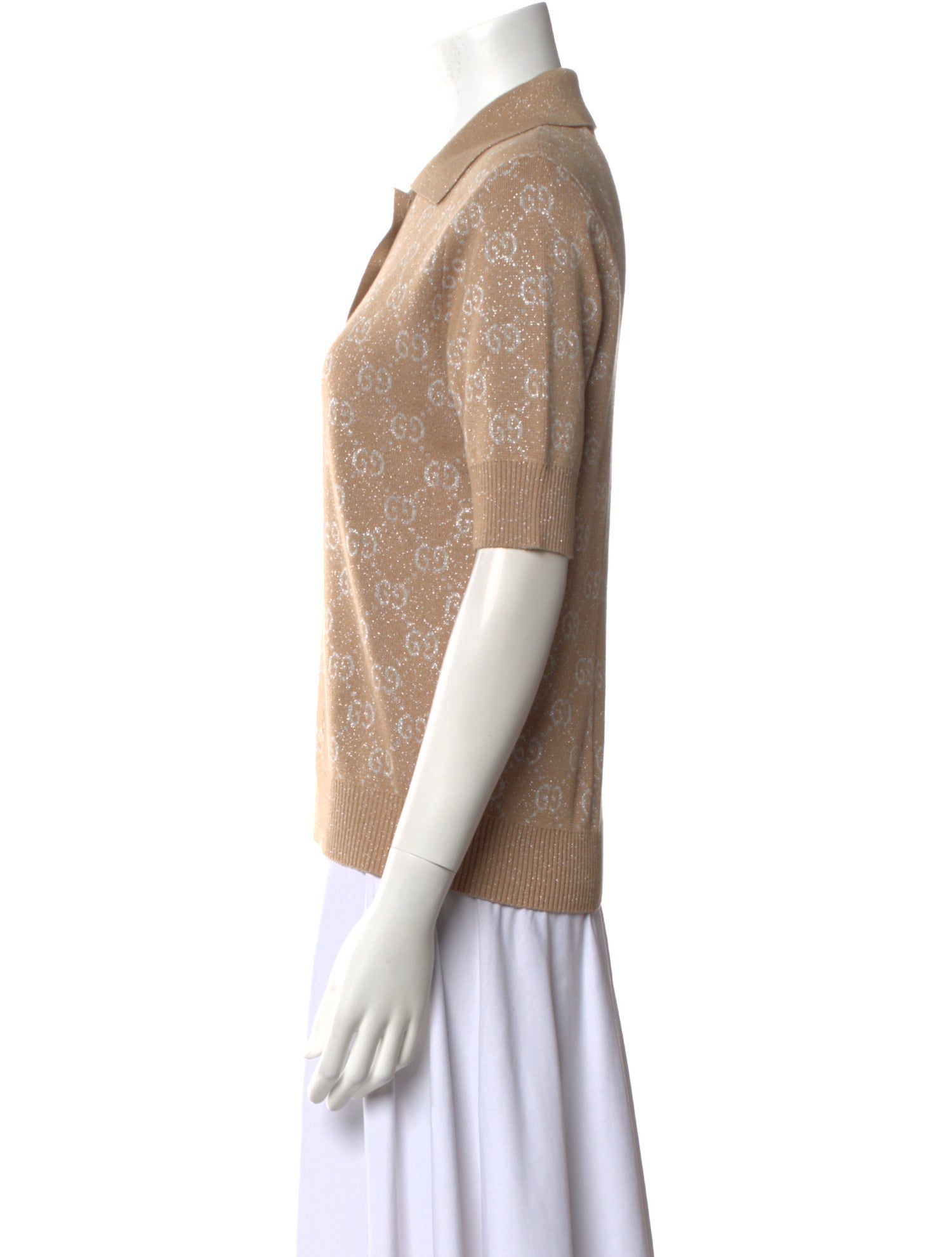 Gucci Wool Short Sleeve Polo