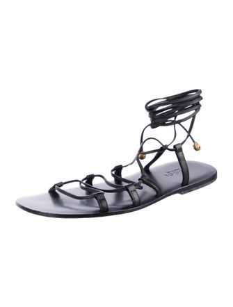 Gucci Interlocking G Logo Suede Gladiator Sandals