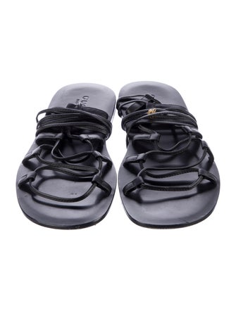 Gucci Interlocking G Logo Suede Gladiator Sandals