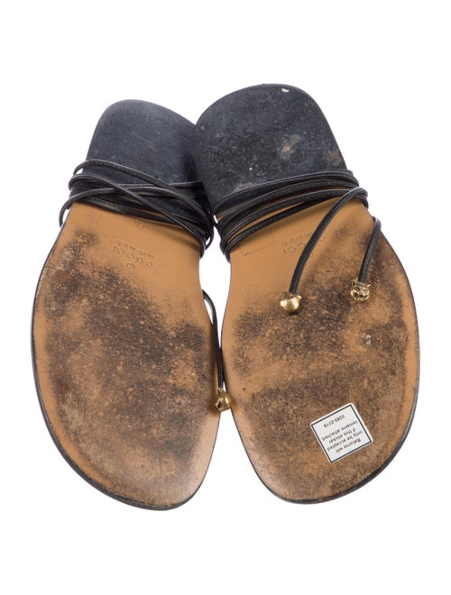 Gucci Interlocking G Logo Suede Gladiator Sandals