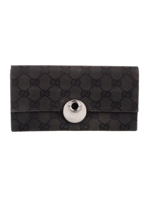 Gucci Eclipse Insignia Canvas Continental Wallet