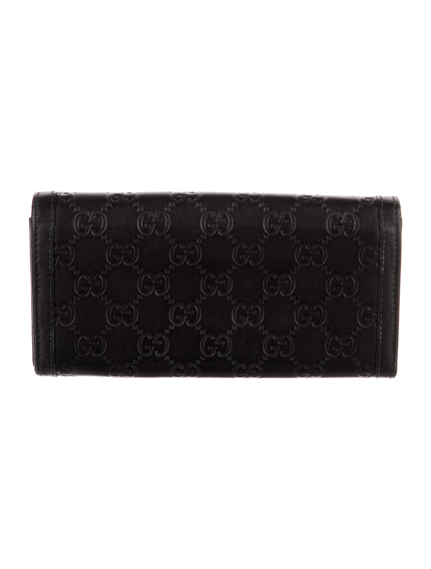 Gucci Interlocking G Logo Leather Continental Wallet