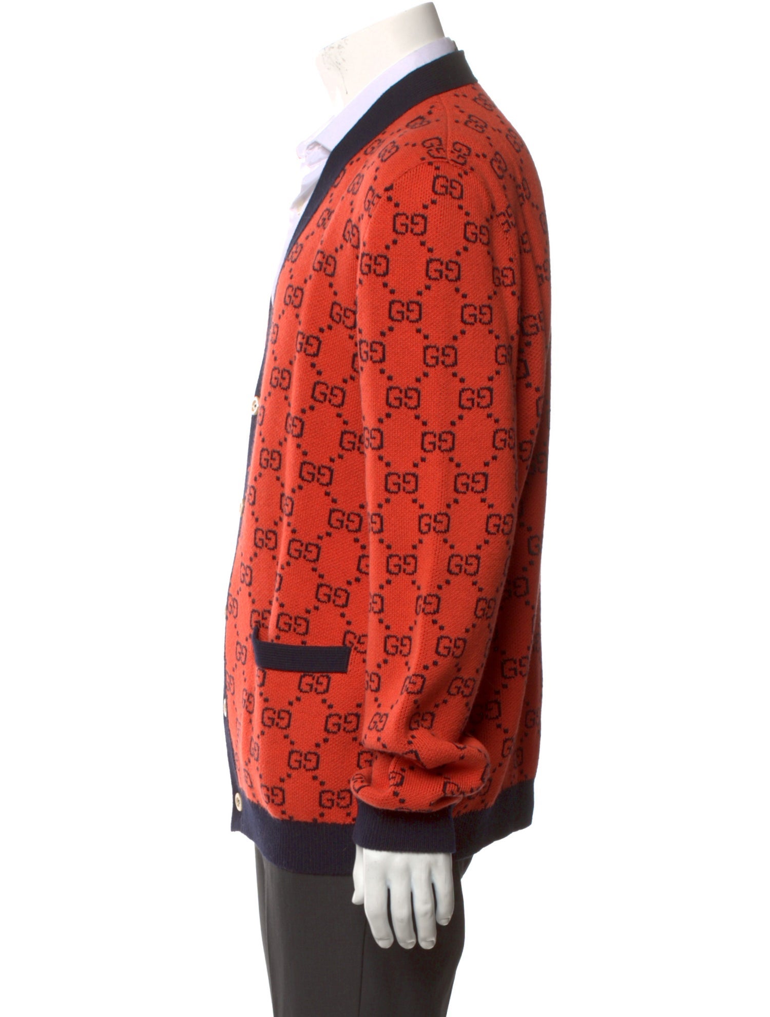 Gucci GG Logo V-Neck Cardigan