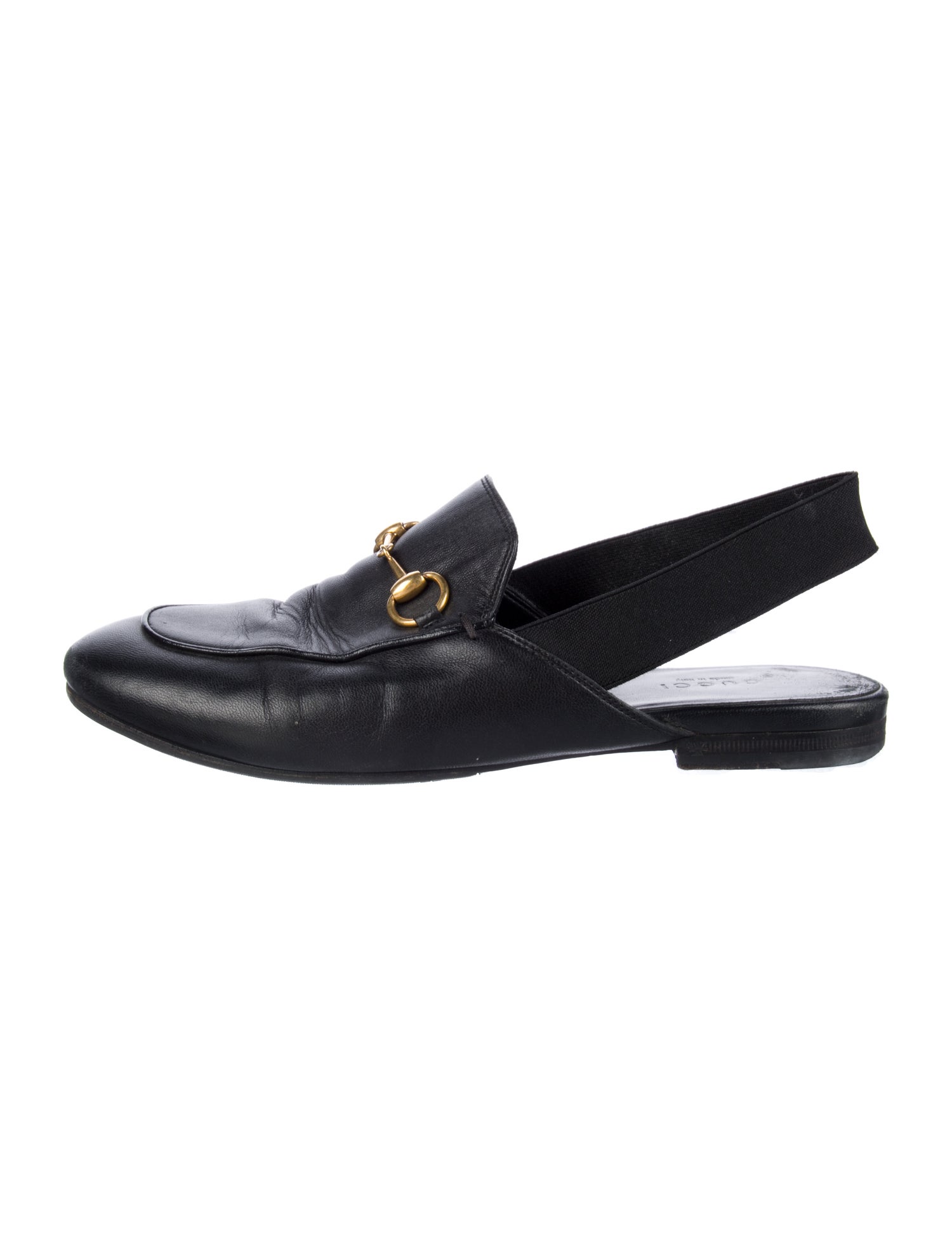 Gucci Leather Slingback Flats