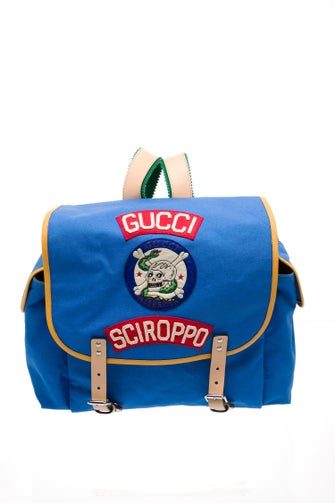 Gucci Canvas Kids' Embroidered Backpack