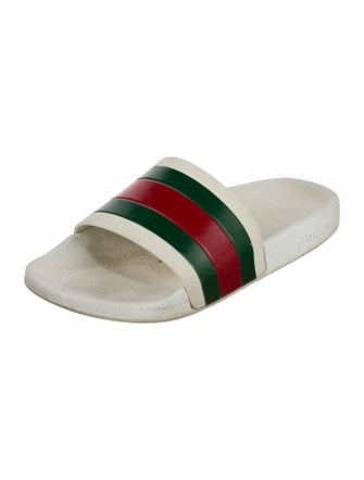 Gucci Web Accent Rubber Slides