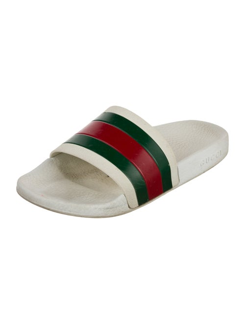 Gucci Web Accent Rubber Slides