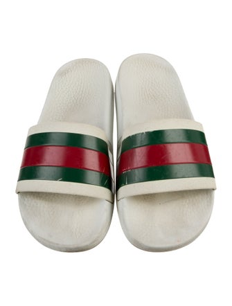 Gucci Web Accent Rubber Slides