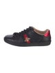 Gucci Web Accent Leather Sneakers