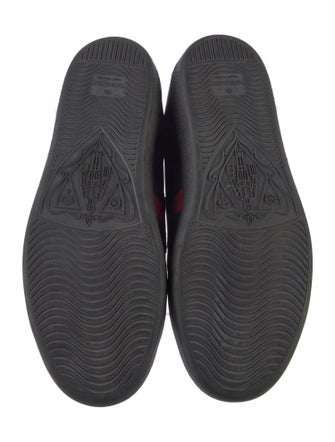 Gucci Web Accent Leather Sneakers