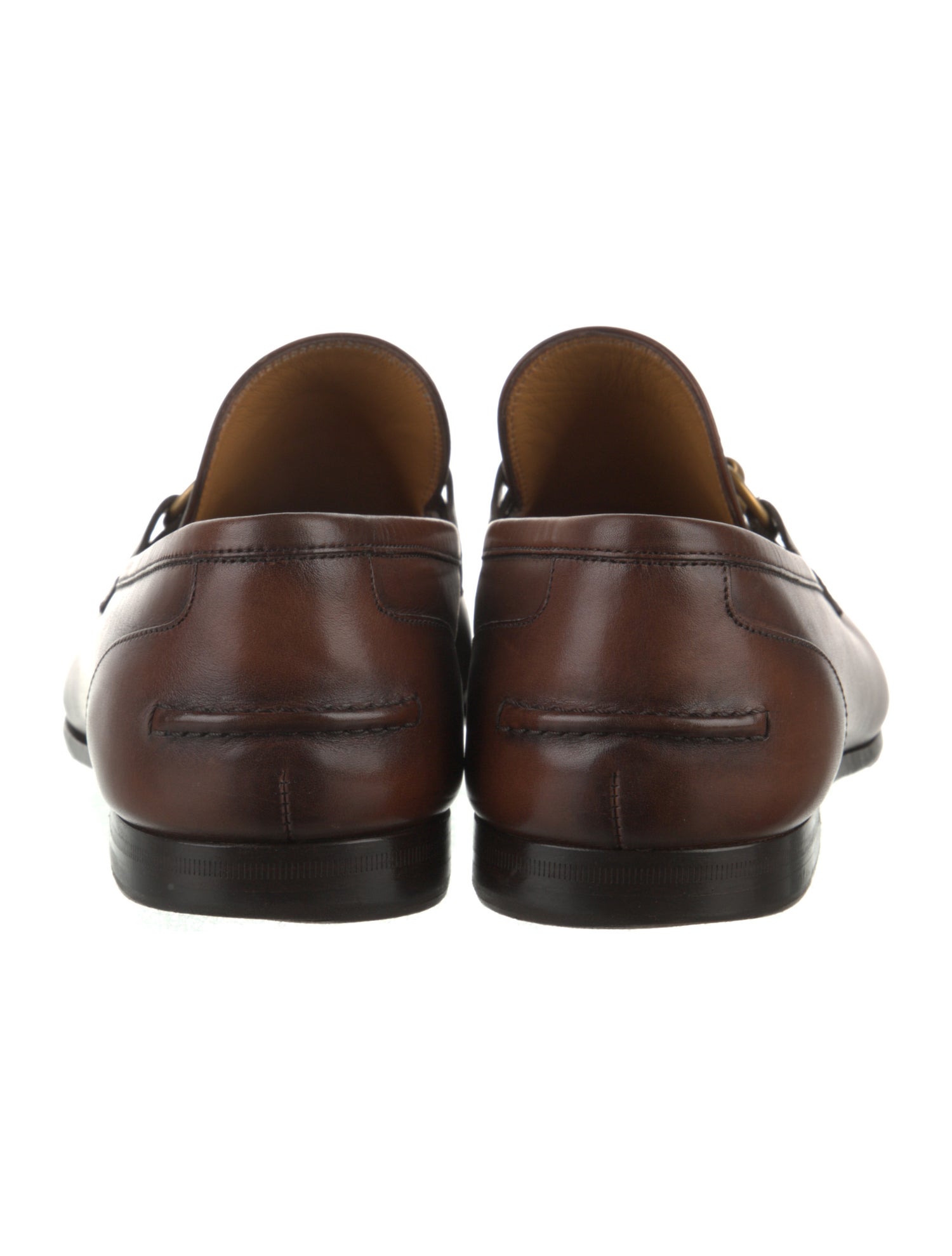 Gucci Horsebit Accent Leather Dress Loafers