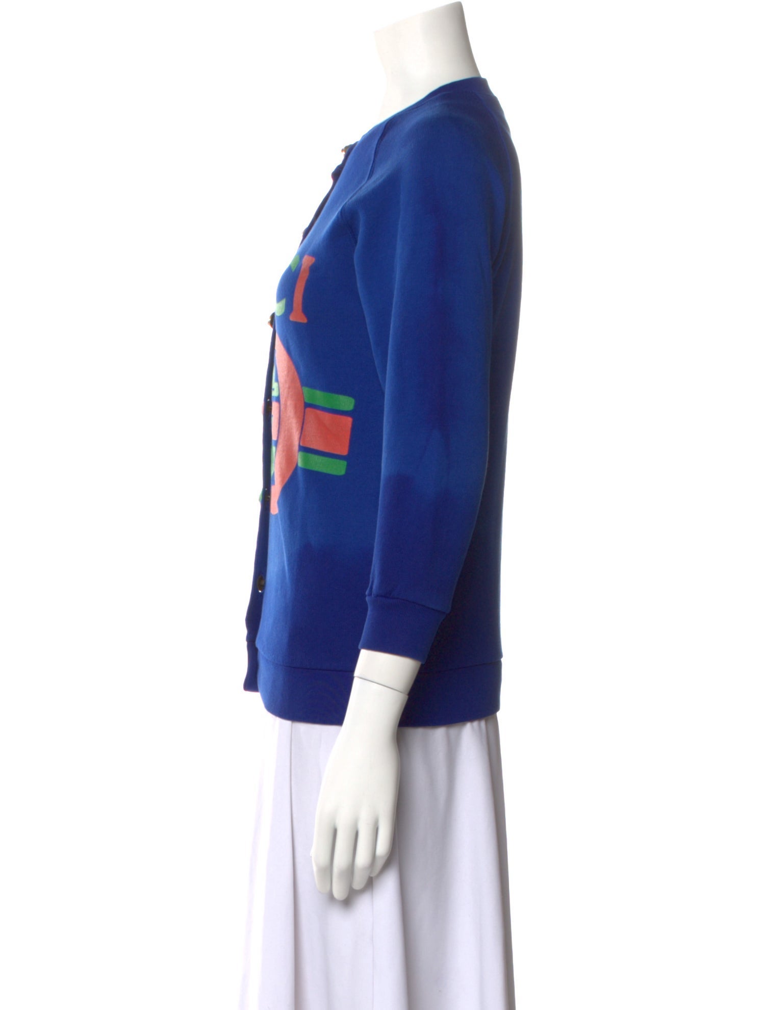 Gucci Graphic Print Crew Neck Sweater