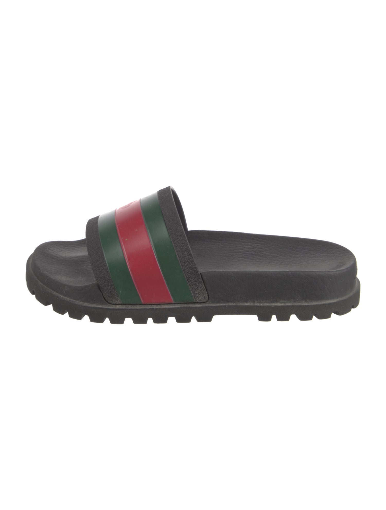 Gucci Web Accent Rubber Slides