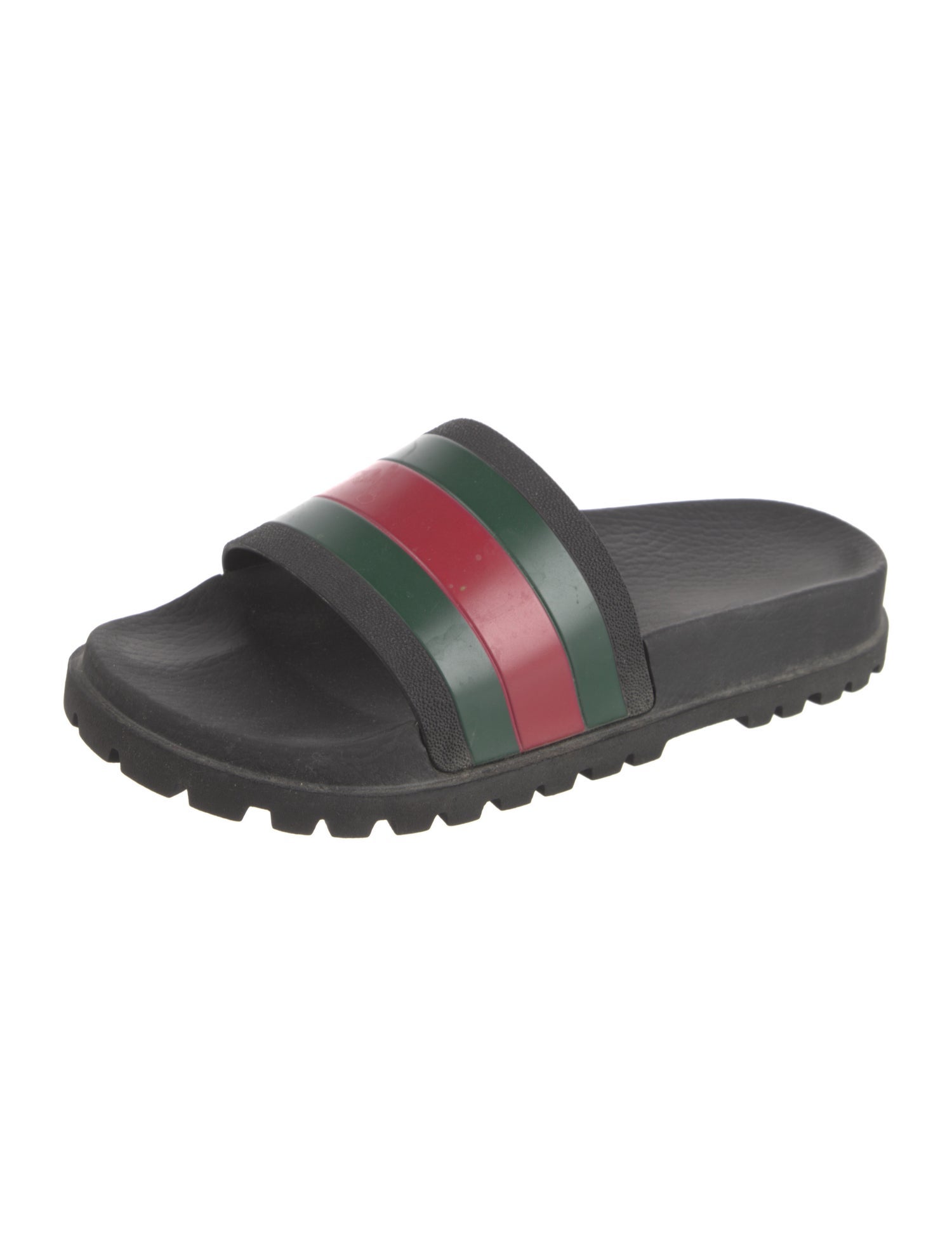 Gucci Web Accent Rubber Slides