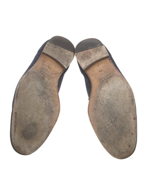 Gucci Horsebit Accent Suede Loafers