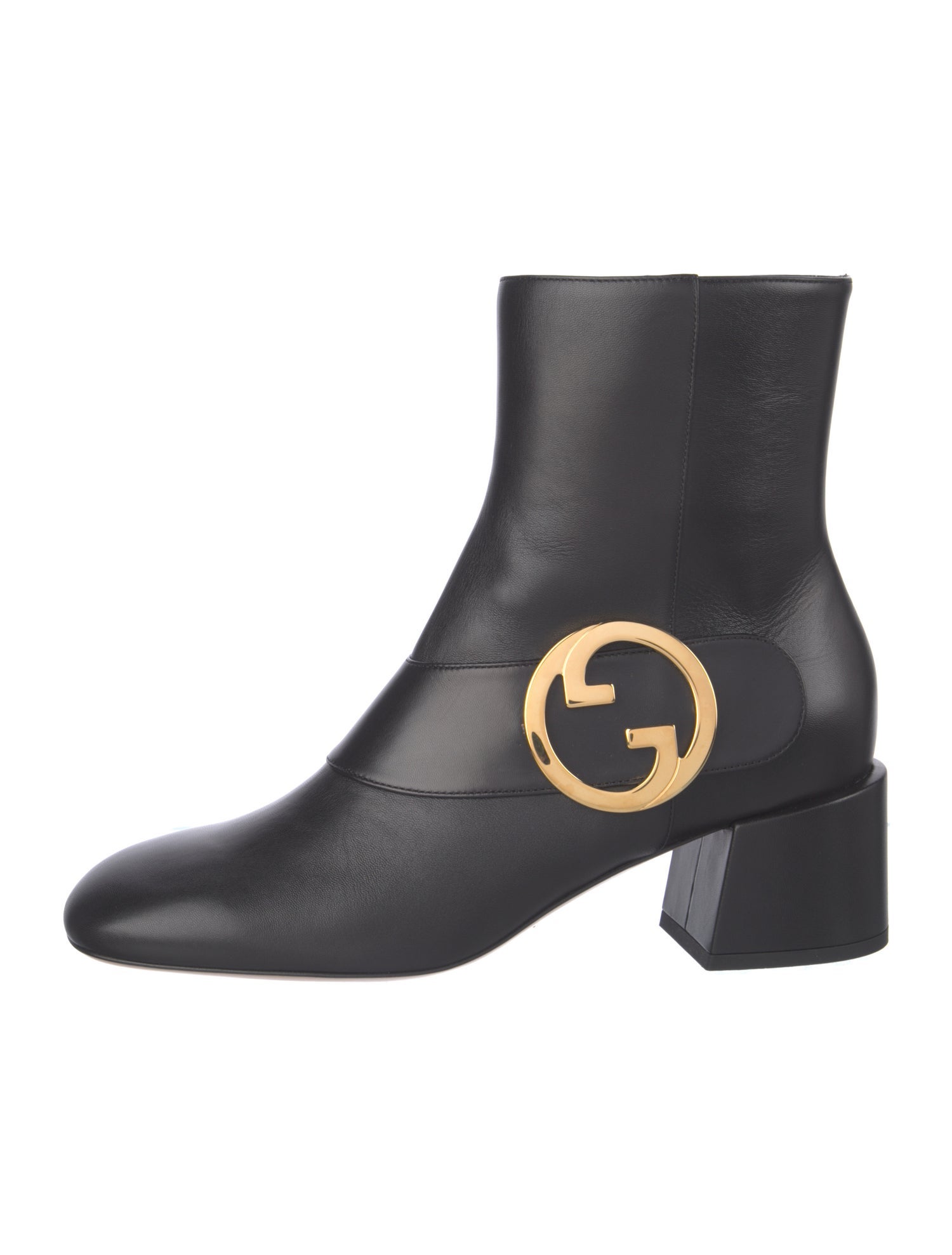 Gucci Interlocking G Logo Leather Sock Boots