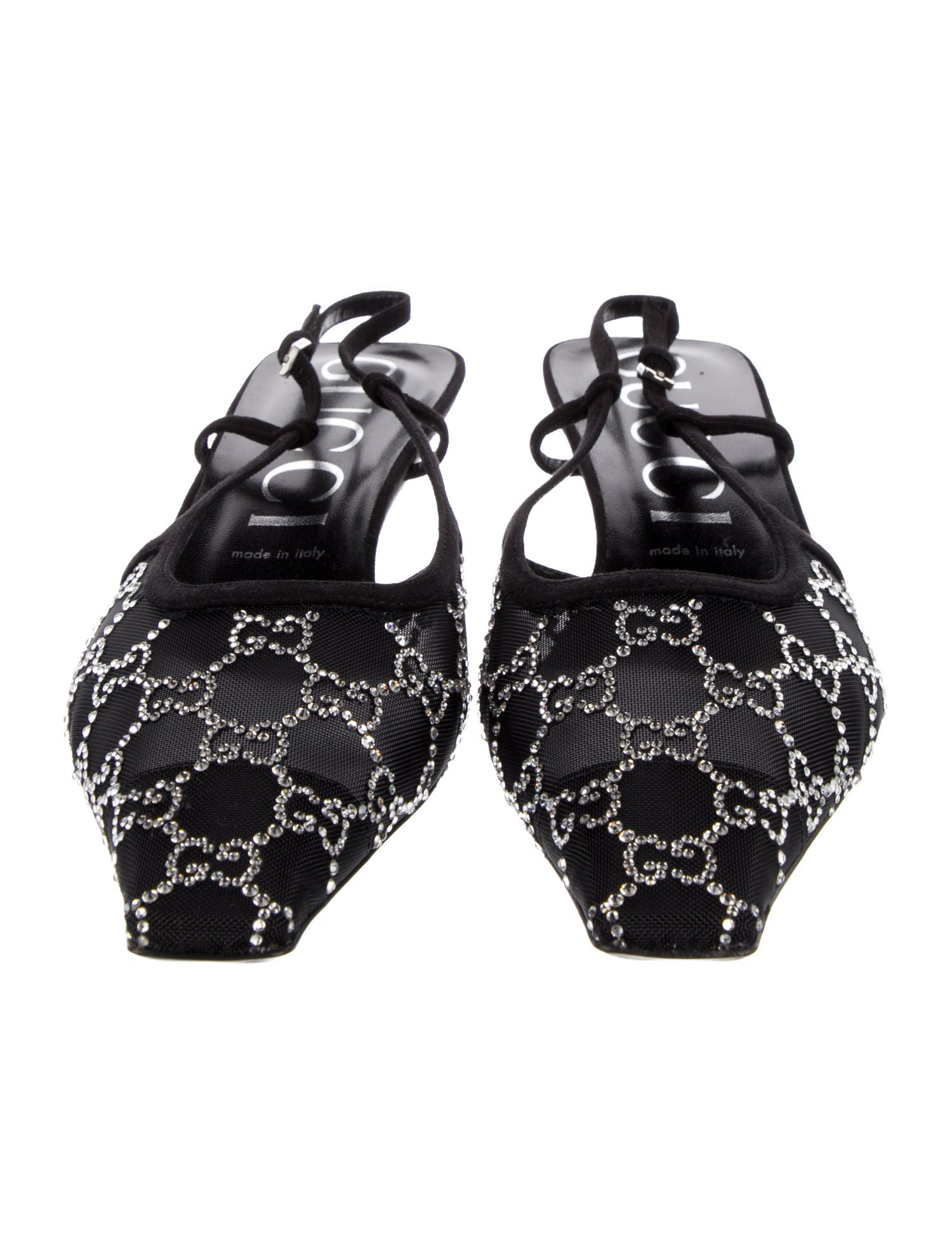 Gucci GG Logo Mesh Mules