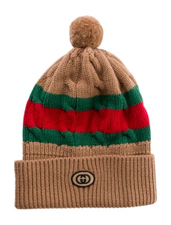 Gucci Neutral pattern beanie hat