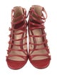 Gucci Interlocking G Logo Leather Gladiator Sandals