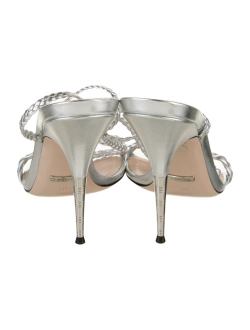 Gucci Leather Braided Accents Sandals