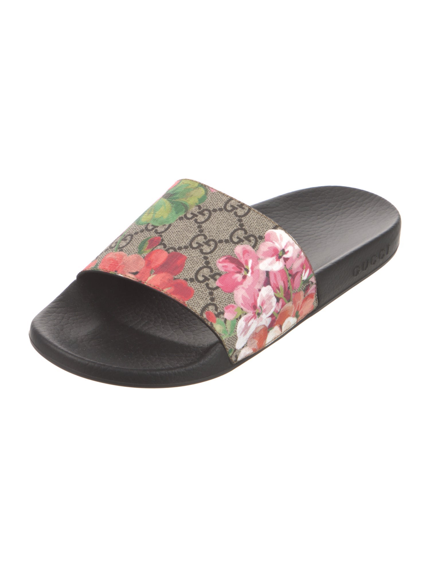 Gucci GG Supreme Rubber Slides w/ Tags