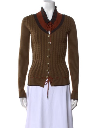 Gucci Wool Colorblock Pattern Sweater