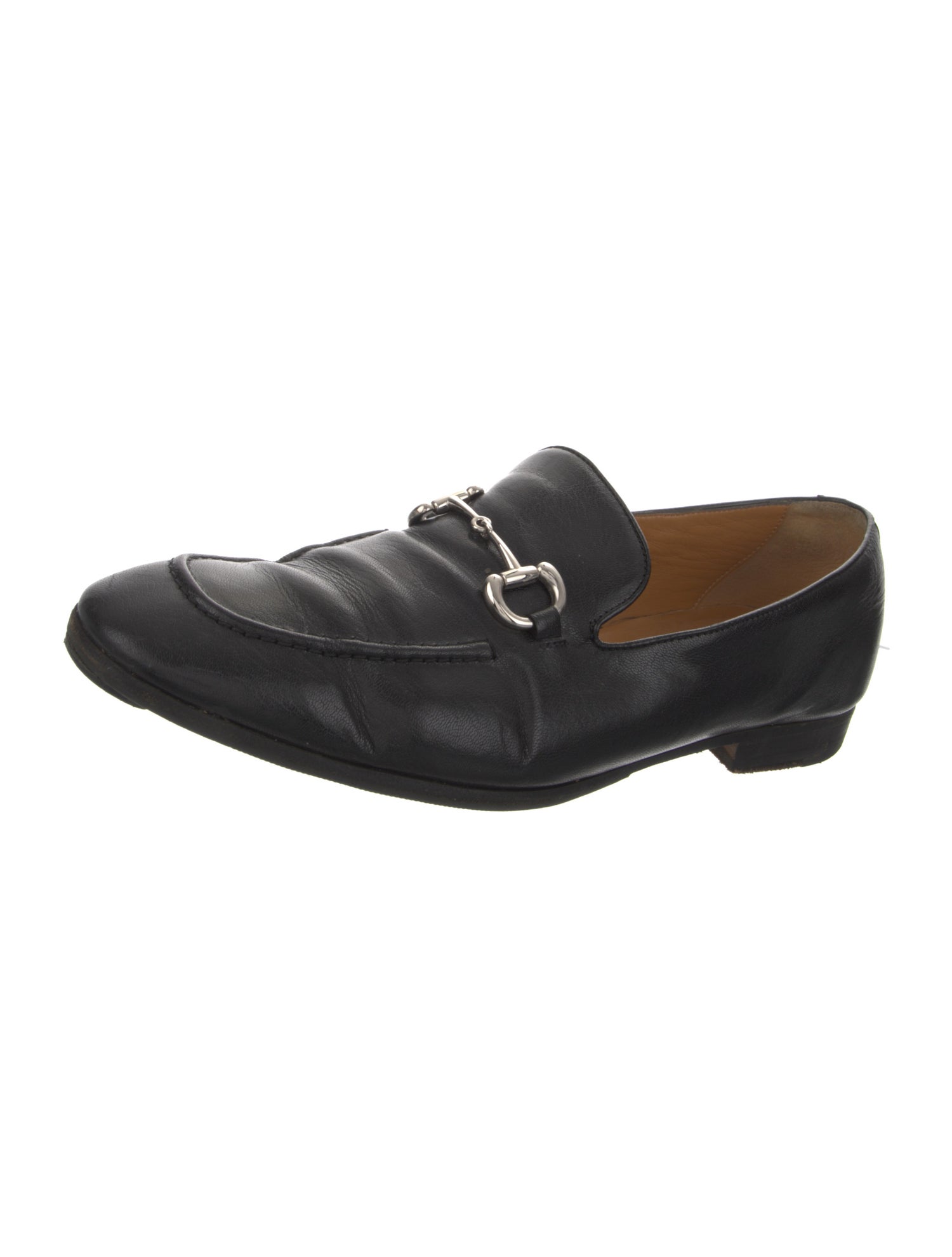 Gucci Horsebit Accent Leather Loafers