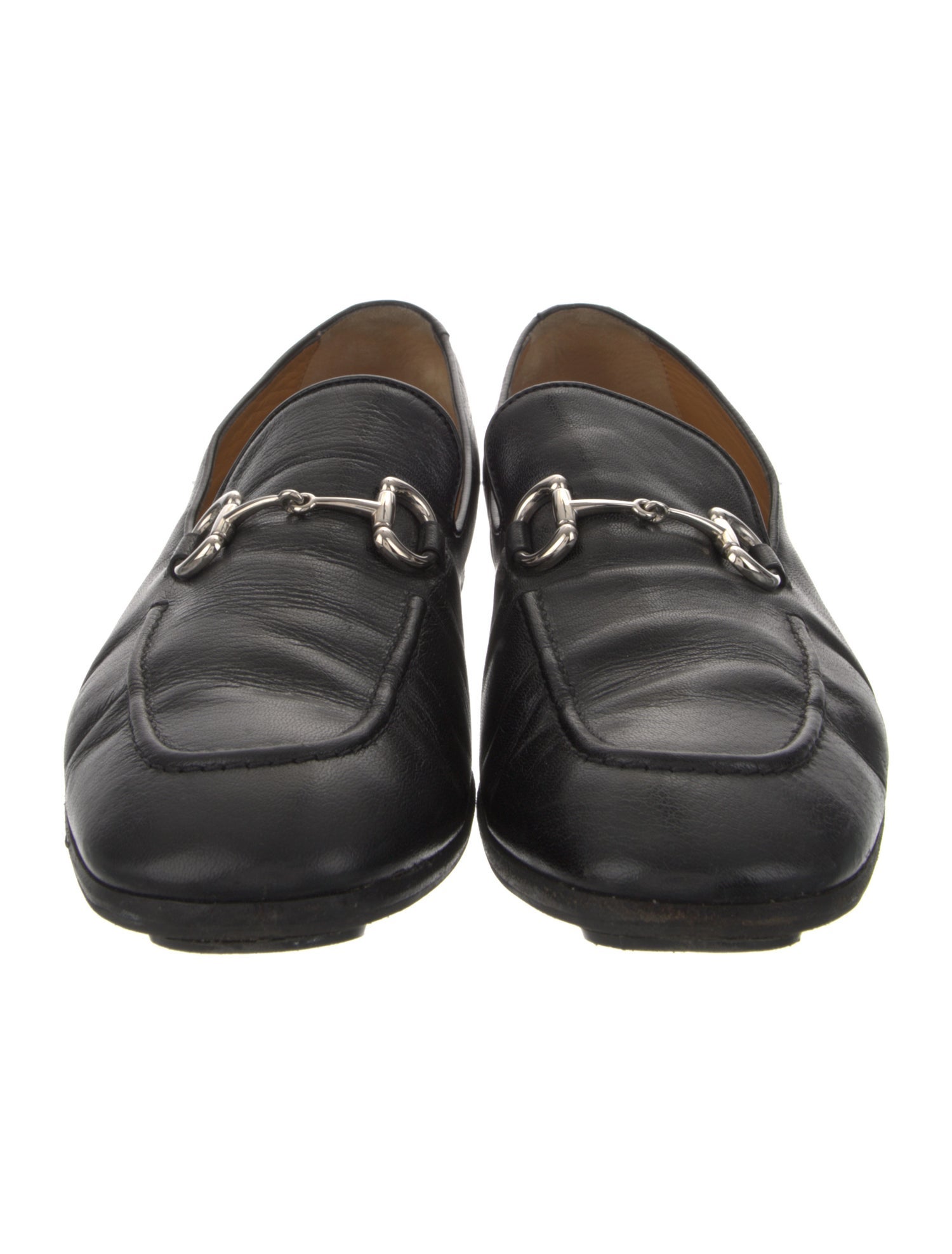 Gucci Horsebit Accent Leather Loafers